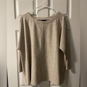 I.Jill Speckled Crewneck Lightweight Sweater